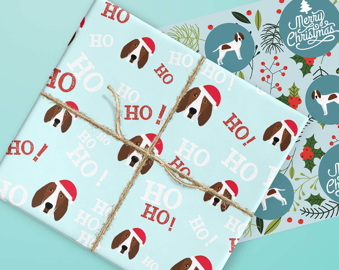 Wrapping paper designs featuring your dog