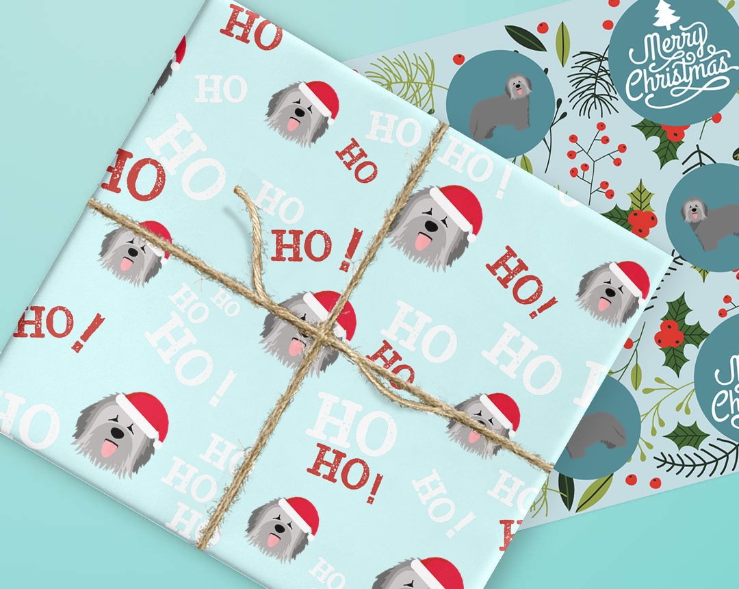 Wrapping paper designs featuring your dog