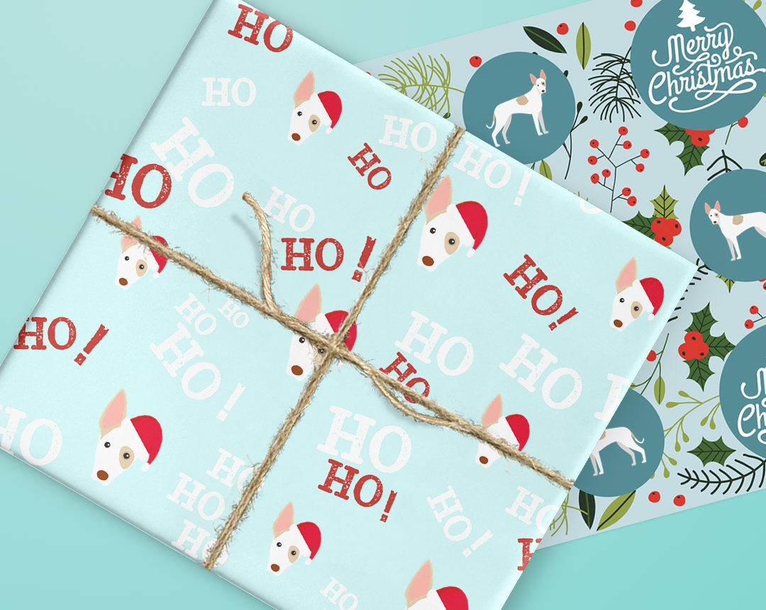 Wrapping paper designs featuring your dog