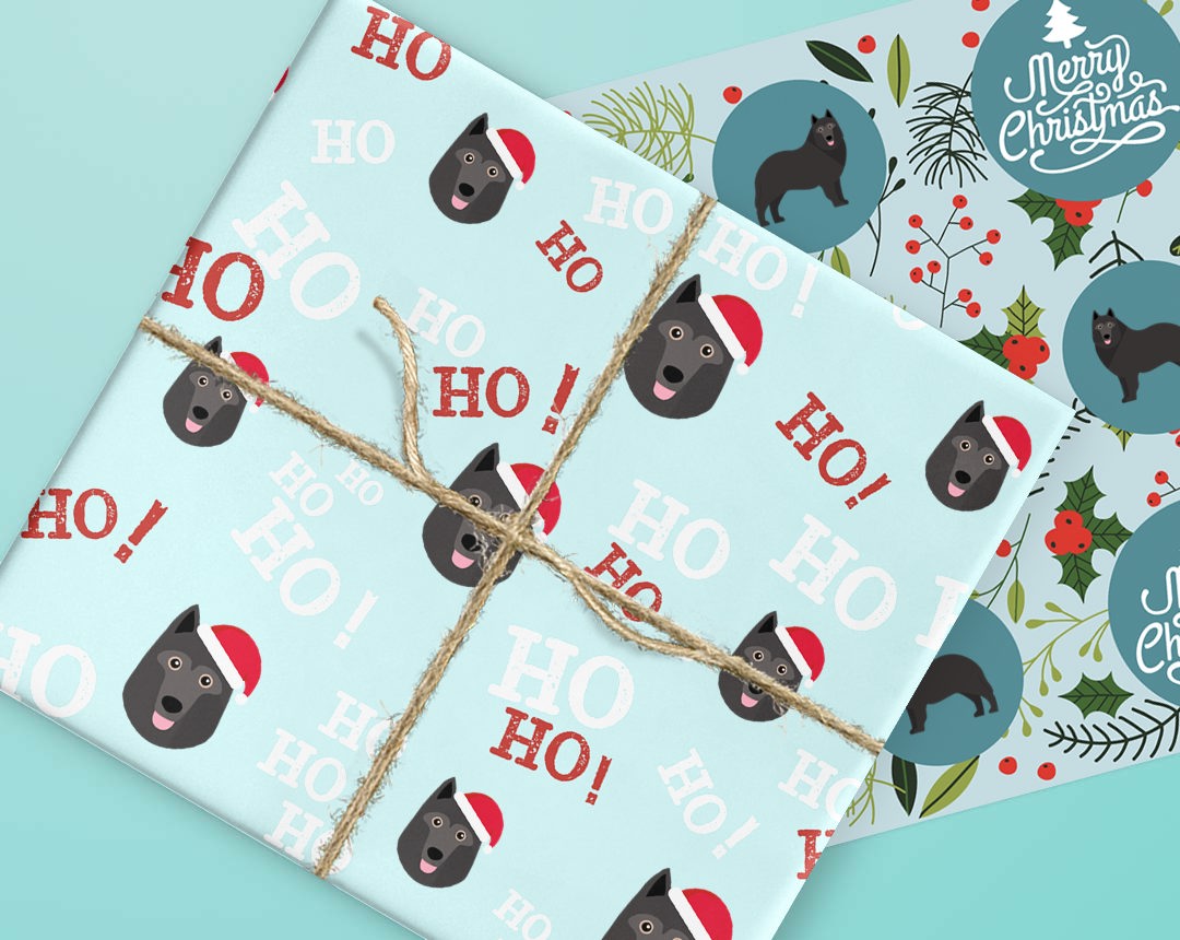 Wrapping paper designs featuring your dog