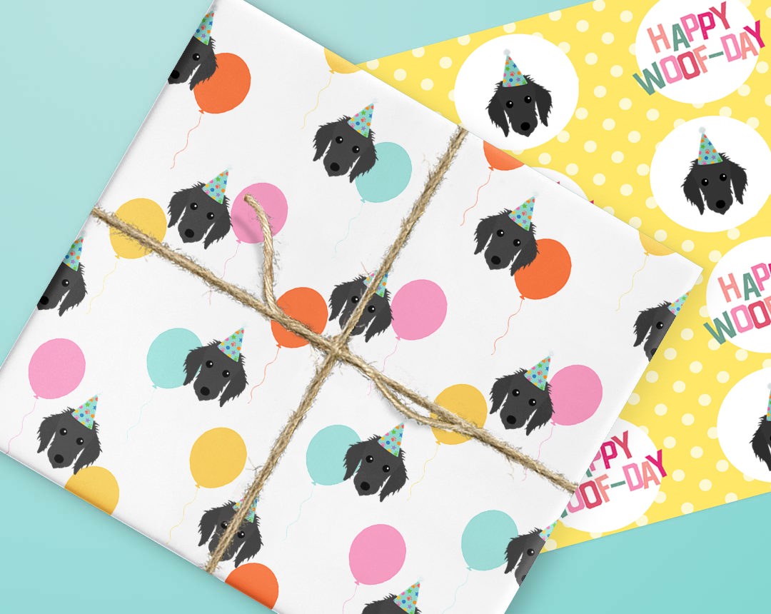 Personalized Dog Gift Wrapping Paper 